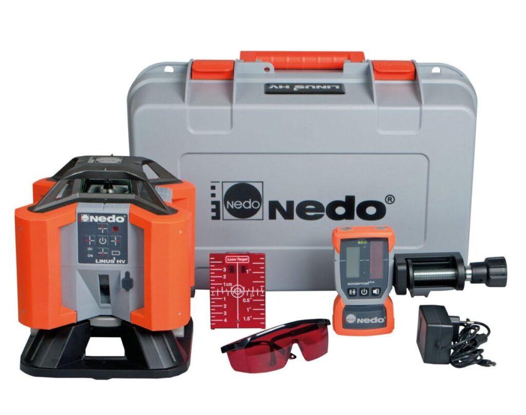 NEDO LINUS 1 – Kit incluso Treppiede a manovella, Flexilatte e Ricevitore