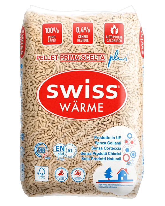 Pellet Swiss Wärme – Bancale 70 sacchi da 15 kg