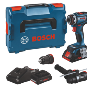 Bosch GSR 18V-90 FC – Trapano avvitatore 18 V con 2 ProCORE 4,0 Ah, caricabatterie e L-Boxx (06019K6205)