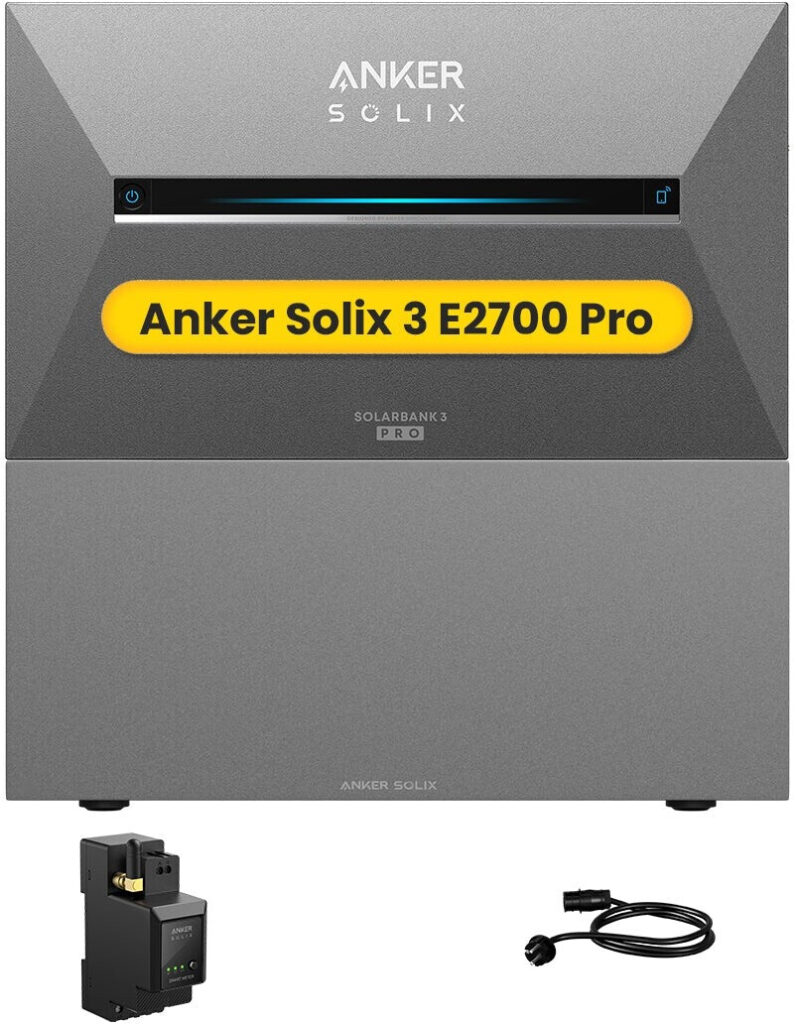 Anker SOLIX Solarbank 3 E2700 Pro + BP2700 + Smart Meter
