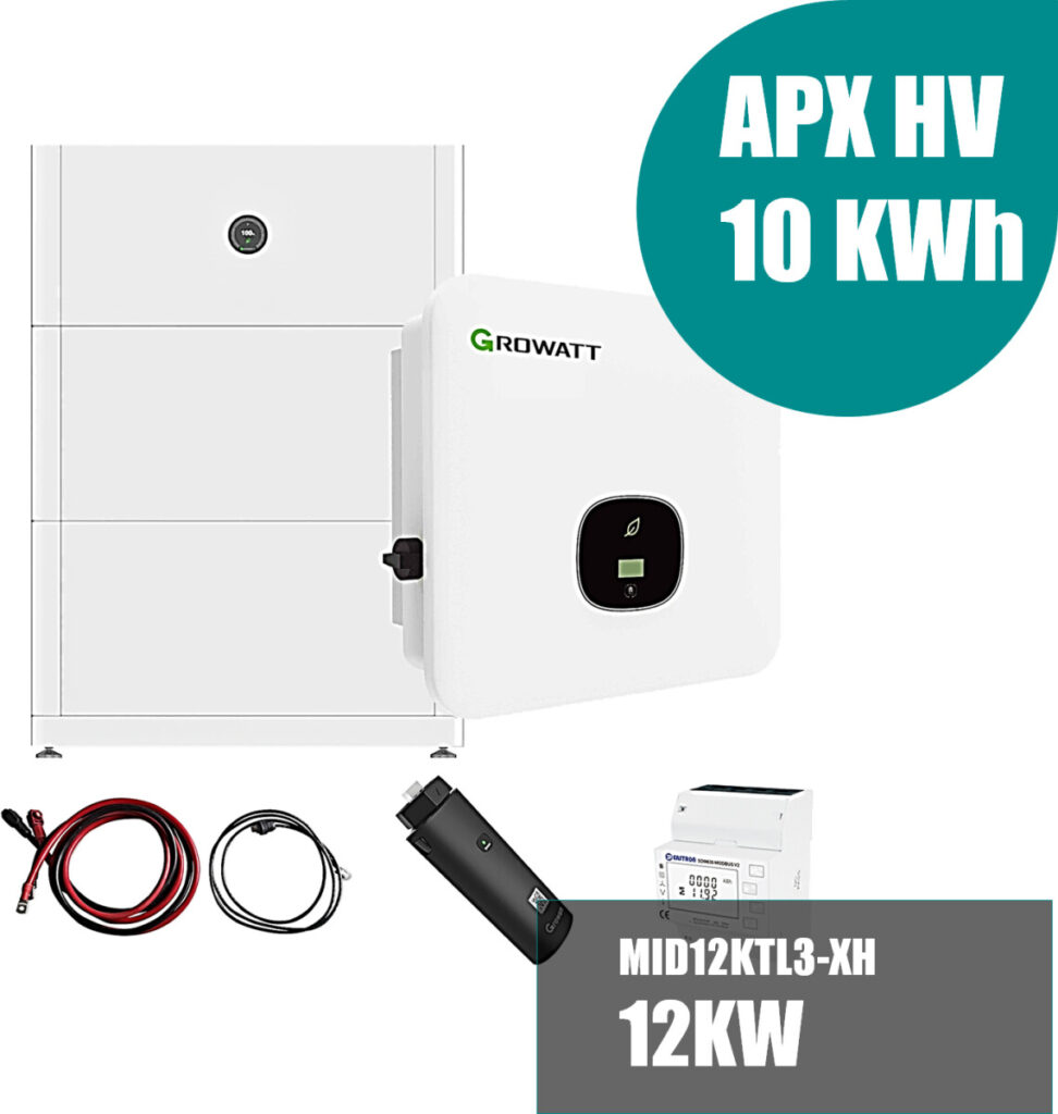 Growatt MID 12KTL3-XH 12kW Inverter ibrido trifase con 10kWh