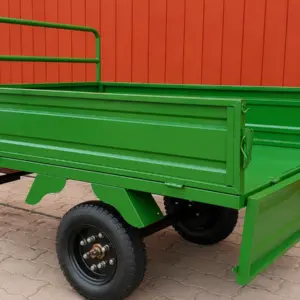 Carrello rimorchio T-300 – Ribaltabile per trattorino rasaerba e trattore compatto