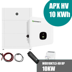 Growatt MOD 10KTL3-XH2 10kW Inverter ibrido con 10kWh Kit di accumulo solare
